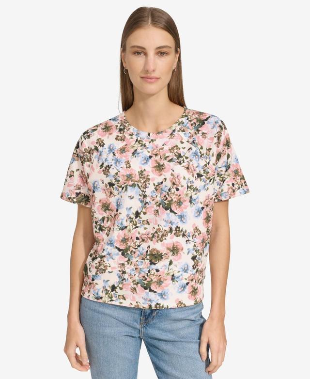 Andrew Marc Sport Womens Short-Sleeve French Terry Top Product Image