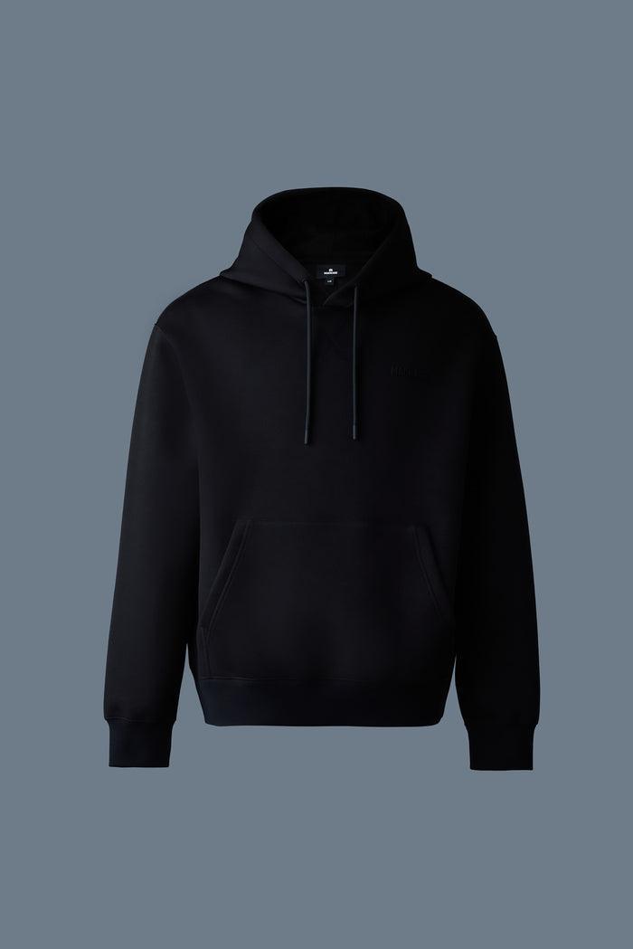 Mackage Krystian Double-Face Jersey Hoodie- Black Product Image