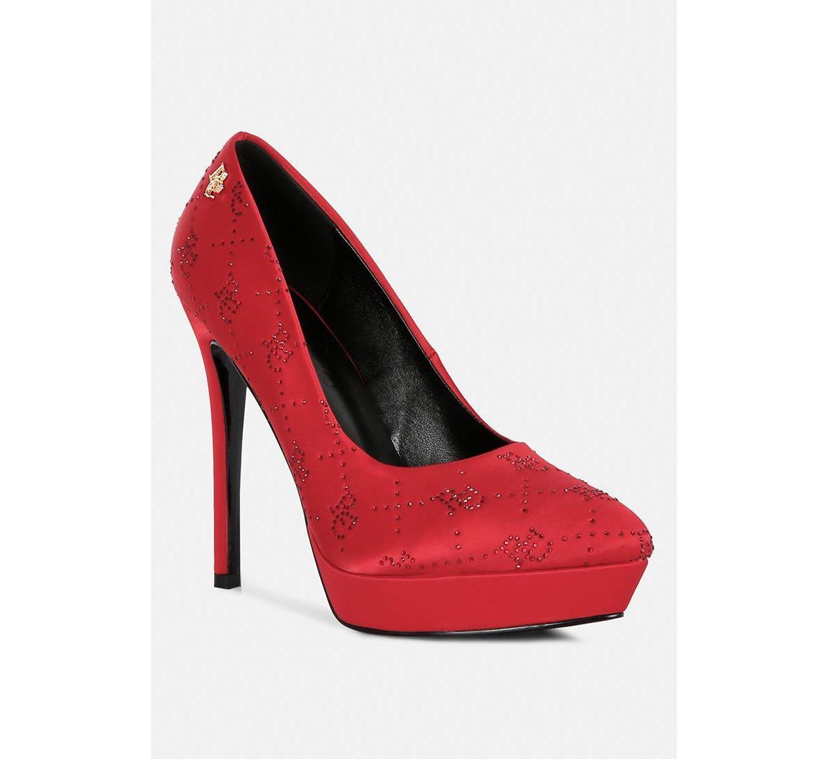 Rag & Co Ballard Womens Satin Stiletto Pumps Product Image