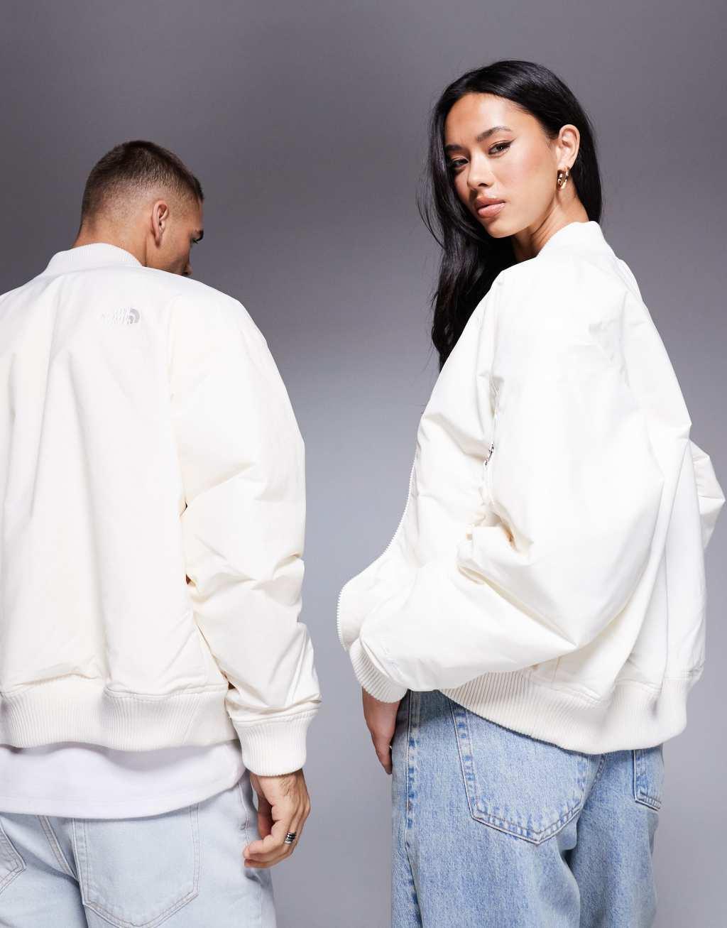 The North Face bomber jacket in white Product Image