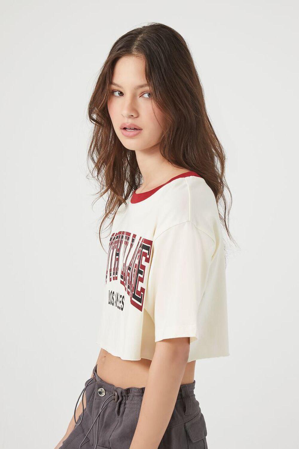 South Village Graphic Cropped Tee | Forever 21 Product Image