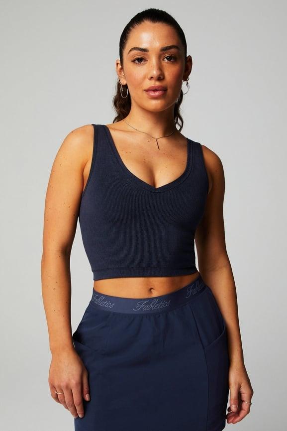 Cloud Seamless V-Neck Crop Tank Product Image