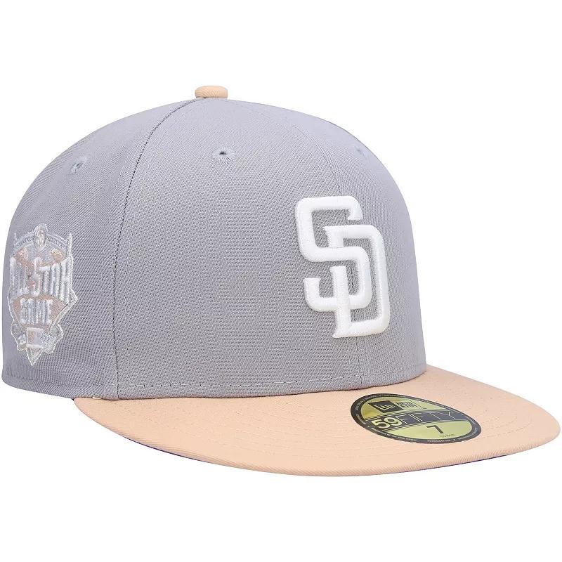 Mens New Era Gray/Peach San Diego Padres 2016 MLB All-Star Game Purple Undervisor 59FIFTY Fitted Hat Product Image