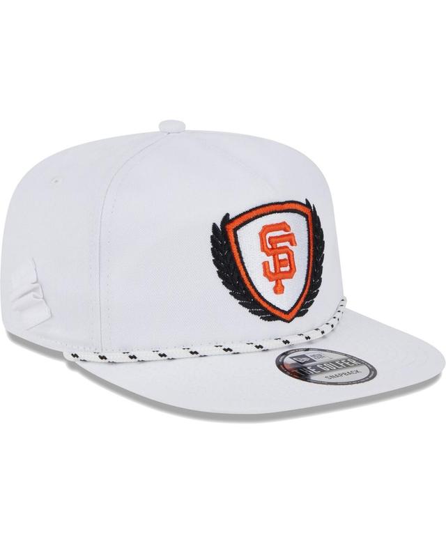 Mens New Era White San Francisco Giants Golfer Tee 9FIFTY Snapback Hat Product Image