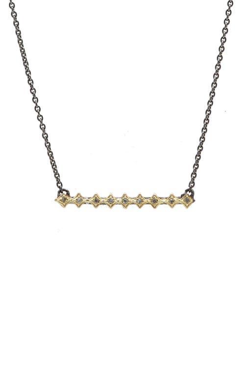 Old World Diamond Crivelli Bar Necklace Product Image