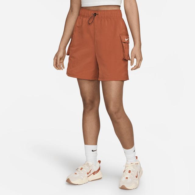 Womens Nike Sportswear Essential Woven High-Rise Shorts Product Image