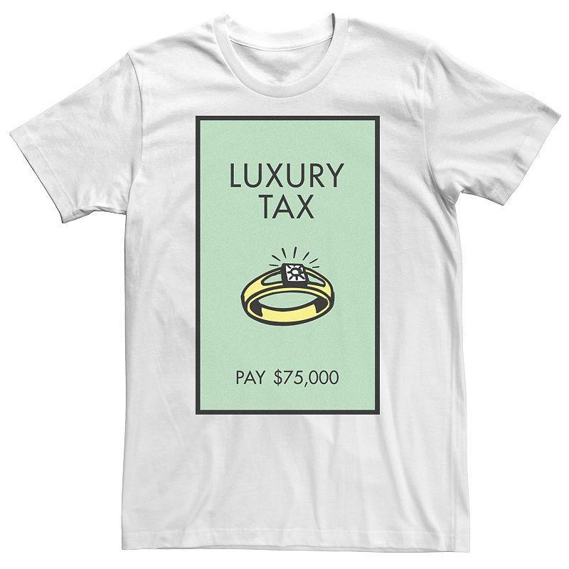 Big & Tall Monopoly Luxury Tax Pay 75,000 Tee, Mens Product Image