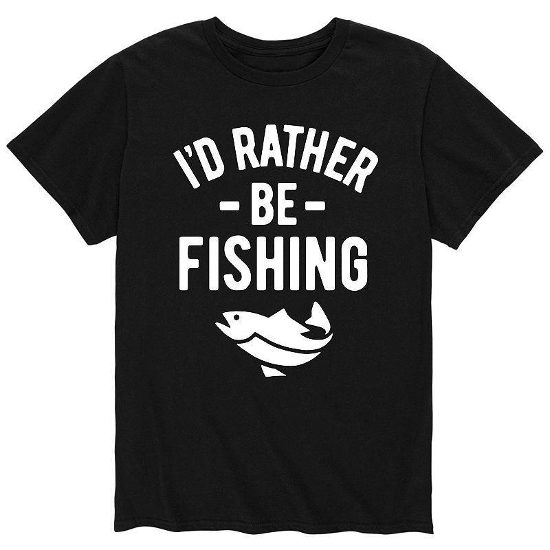 Mens Id Rather Be Fishing Tee Product Image