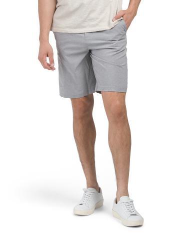 Zip Cargo Pocket Hybrid Shorts for Men | Polyester/Spandex Product Image