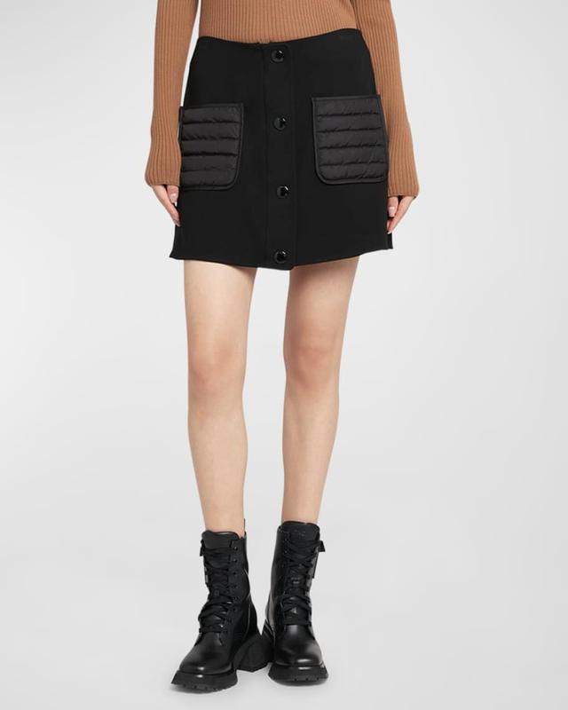 Punto Milano Quilted Pocket Mini Skirt  Product Image