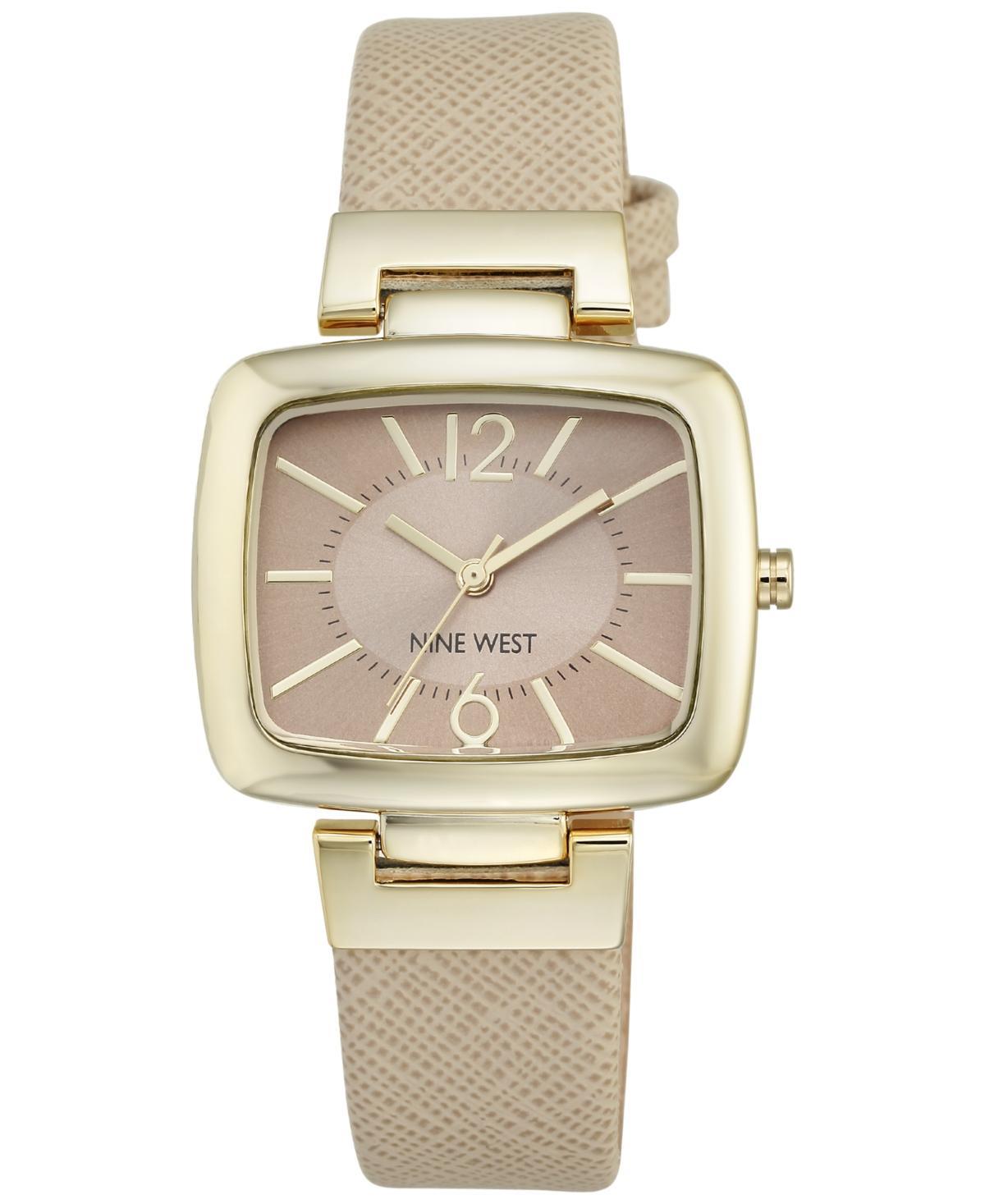 Nine West Womens Natural Leather Strap Watch 36mm Nw/1856NTNT Product Image