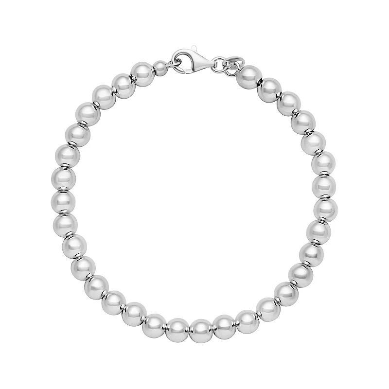 PRIMROSE Sterling Silver Polished Beads Bracelet, Womens Product Image