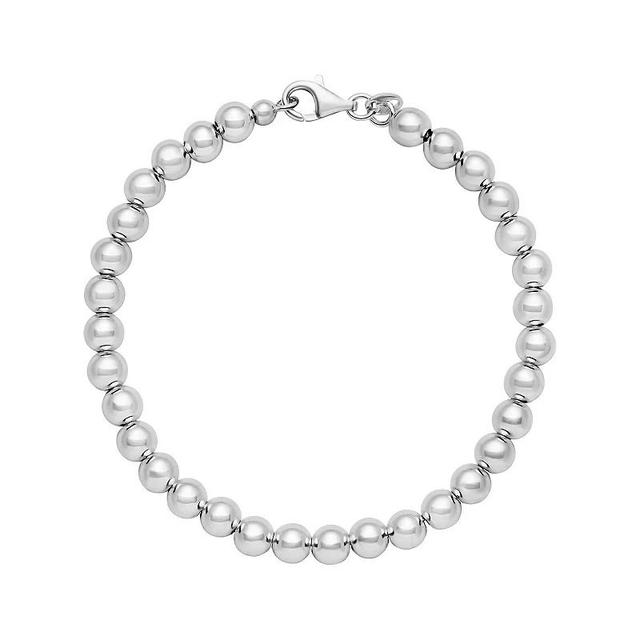 PRIMROSE Sterling Silver Polished Beads Bracelet, Womens Product Image