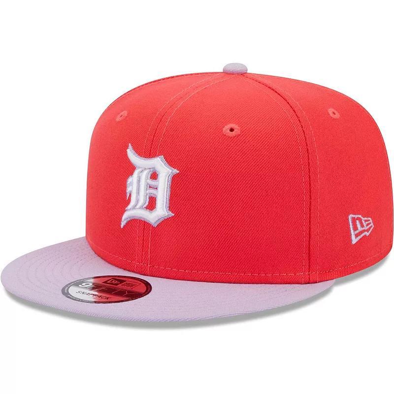 Mens New Era /Purple Detroit Tigers Spring Basic Two-Tone 9FIFTY Snapback Hat Product Image