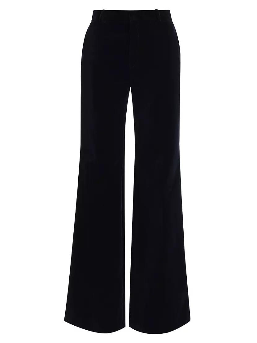 Cotton Velvet Flared Pants Product Image