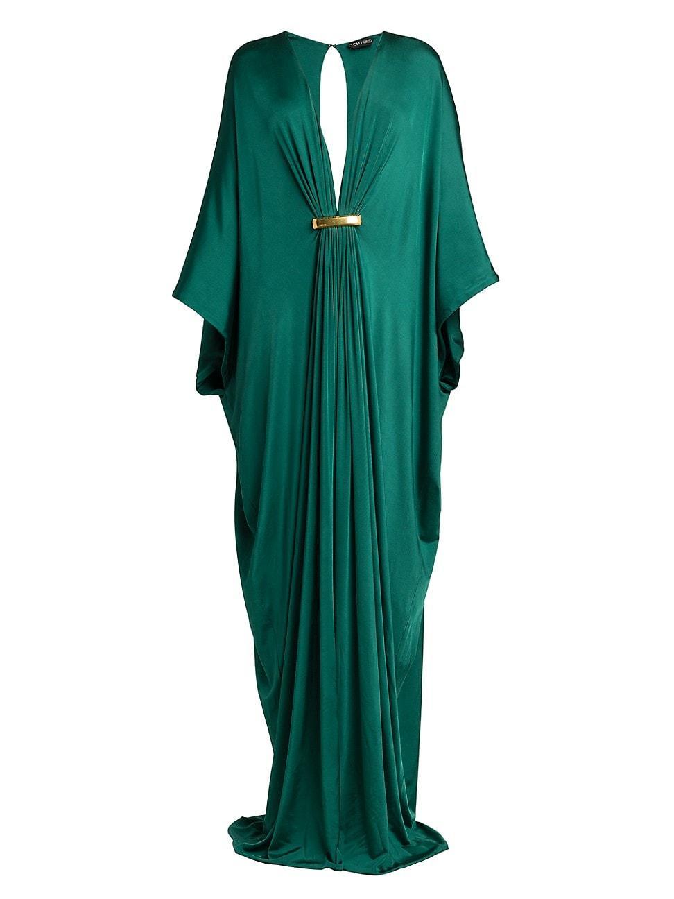 Womens Satin Stretch Jersey Kaftan Gown Product Image