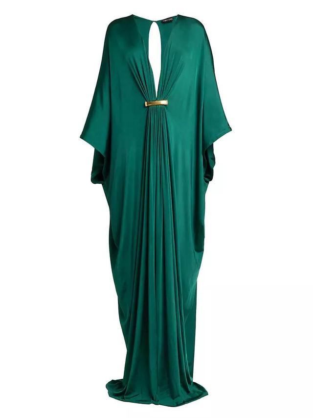 Satin Stretch Jersey Kaftan Gown Product Image