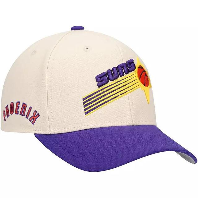 Mens Mitchell & Ness Cream Phoenix Suns Game On Two-Tone Pro Crown Adjustable Hat Product Image