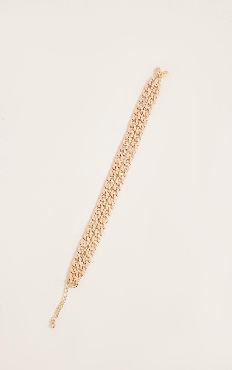 Gold Double Chain Anklet Product Image