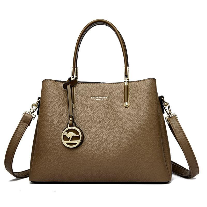 Faux Leather Tote Bag Product Image