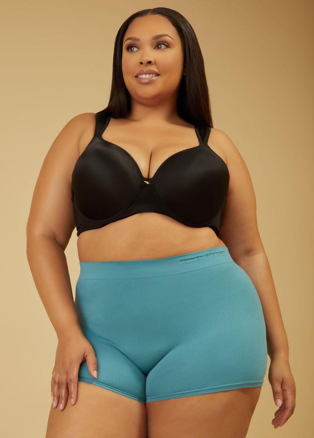 Plus Size Seamless Ribbed Boyshorts Ashley Stewart Product Image