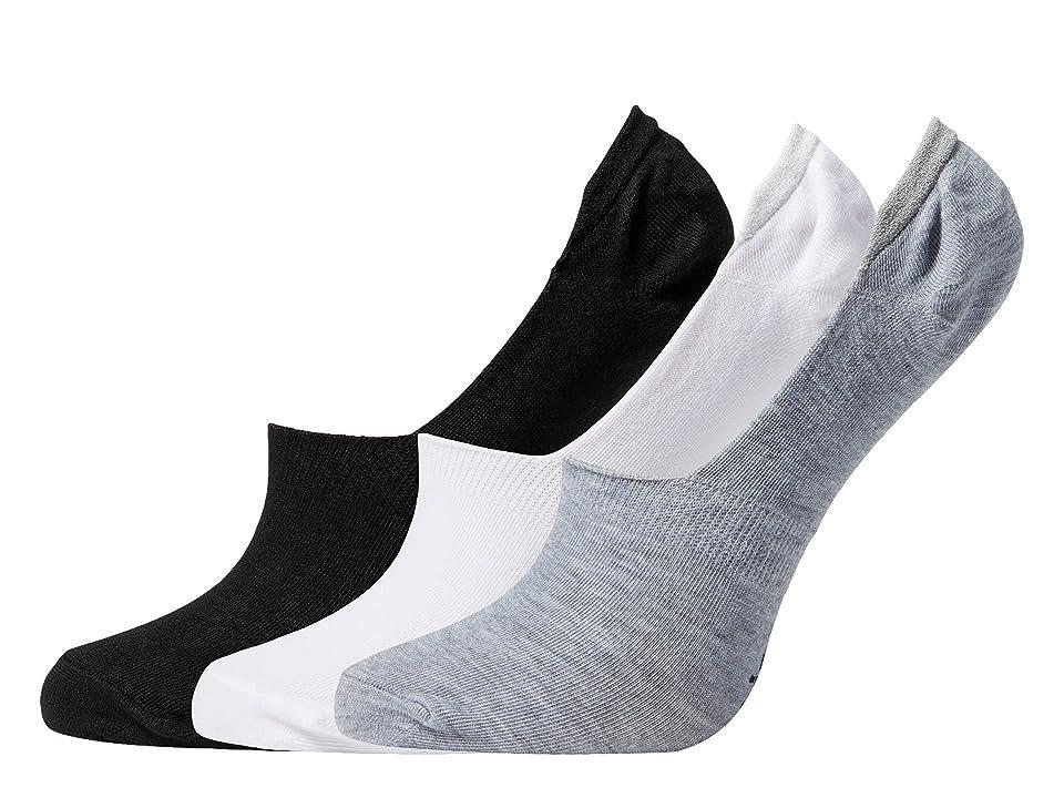 Columbia PFG Basic Liner Socks 3-Pack (Grey/White/Black) Women's Low Cut Socks Shoes Product Image