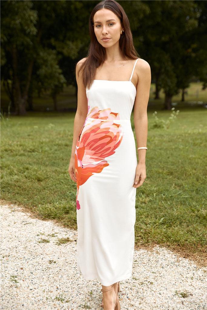 Bouquet Blooms Maxi Dress Orange Product Image