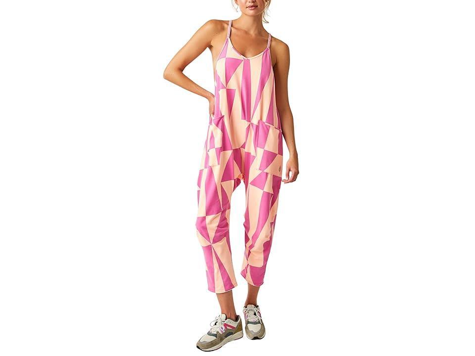 FP Movement Hot Shot Onesie Printed (Printed Palm Beach ) Women's Dress Pants Product Image