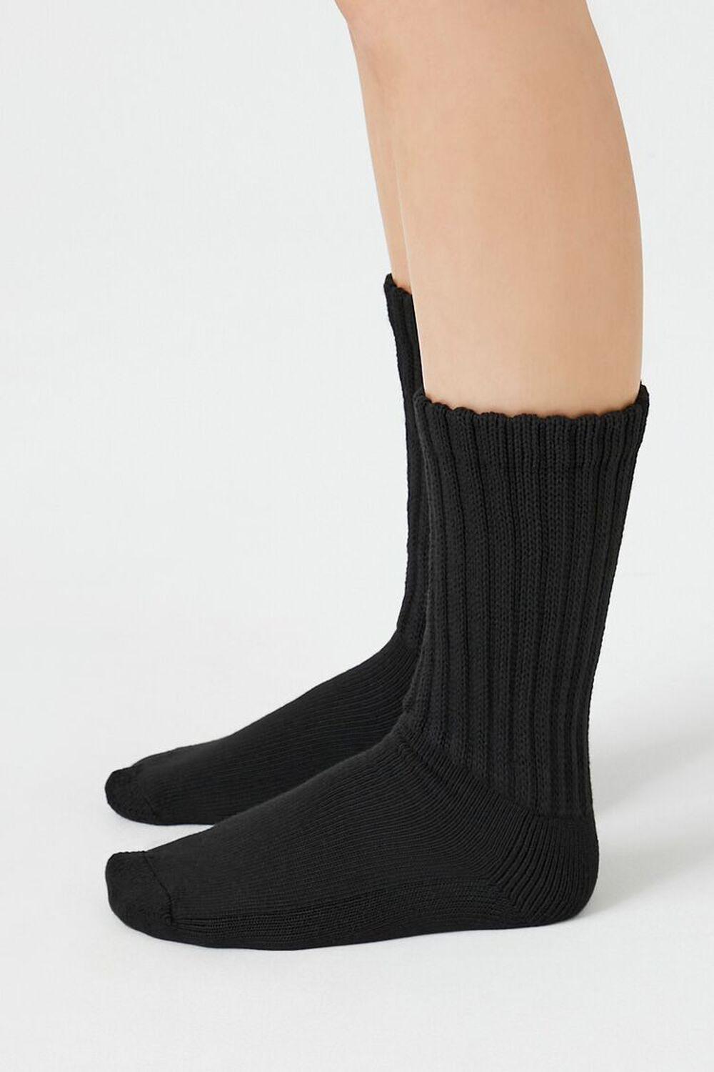 Ribbed Knit Crew Socks | Forever 21 Product Image