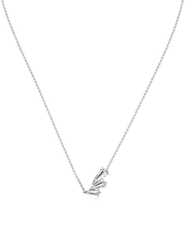 Womens Phoenix 18K White Gold & 1.62 TCW Lab-Grown Diamond Wing Pendant Necklace Product Image