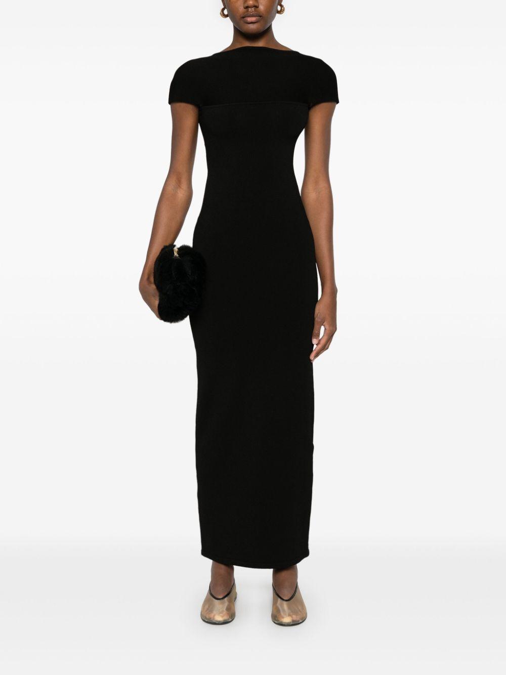 KHAITE Basile Maxi Dress In Black Product Image