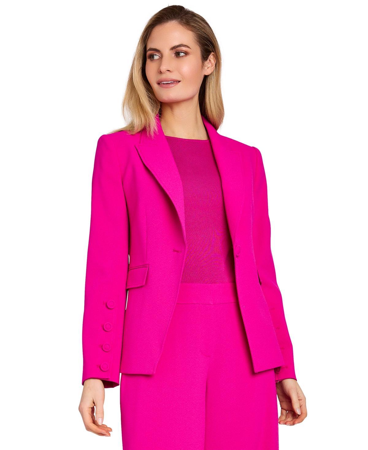 Tahari Asl Womens Single-Button Peak-Lapel Blazer Product Image