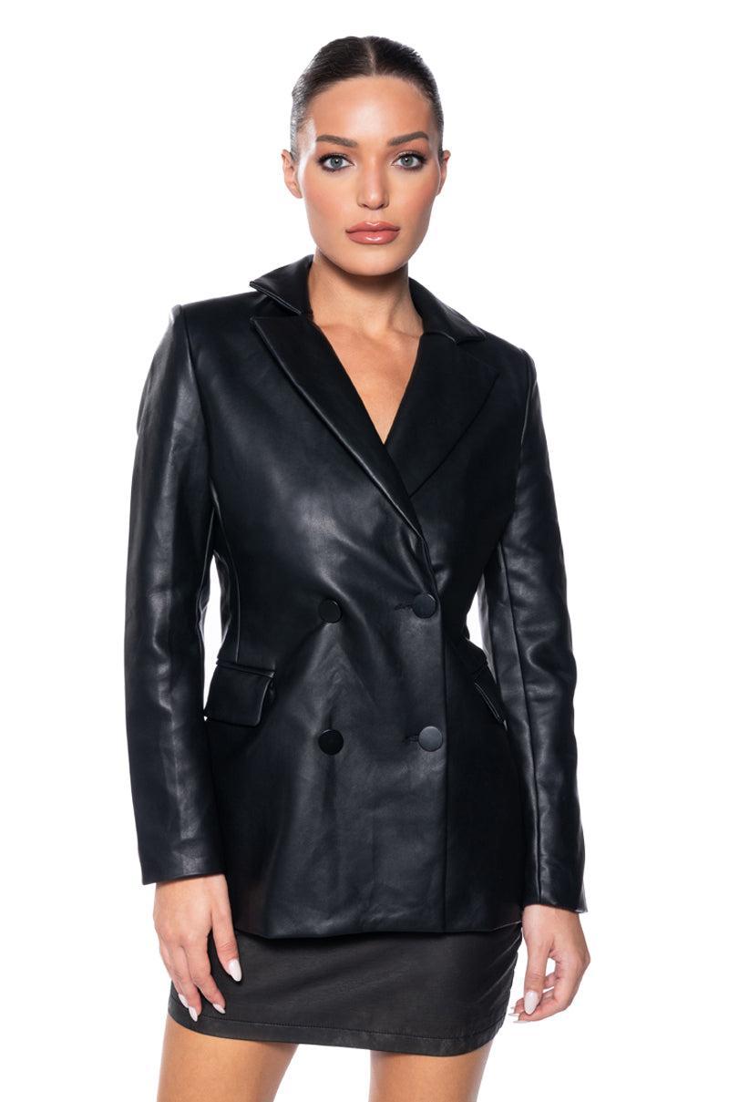 CLASSIC FIT PU BLAZER Product Image