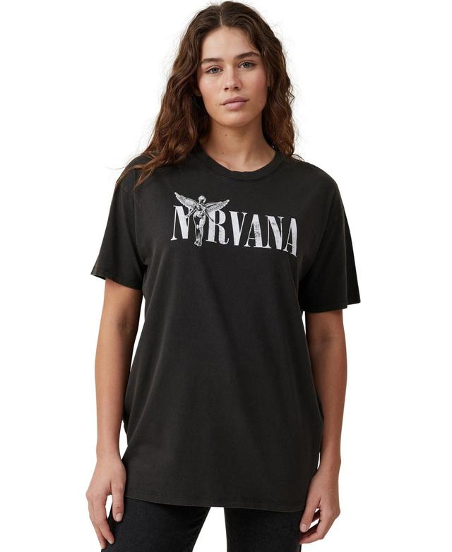 Cotton On Womens The Oversized Nirvana T-shirt Product Image