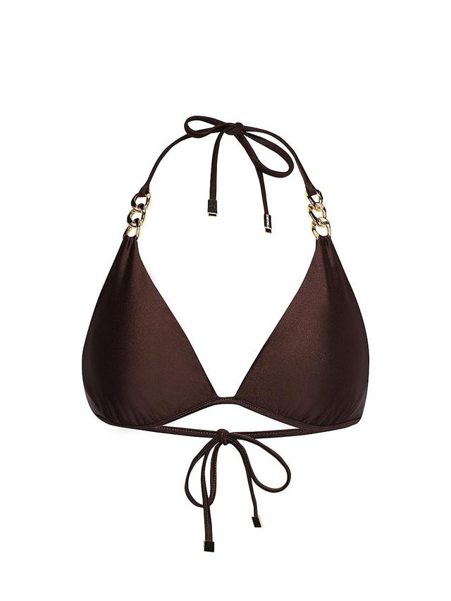 Womens Annabelle Shimmer Triangle Bikini Top Product Image