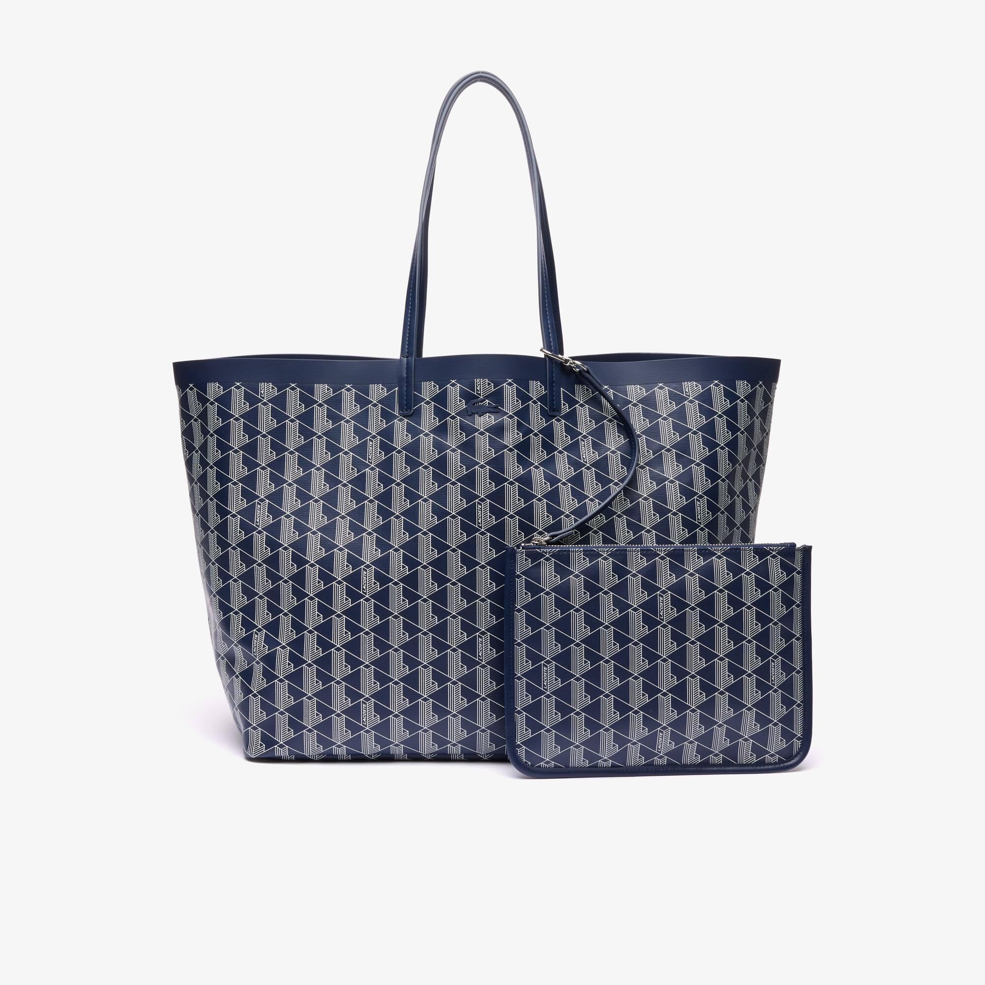 Zely Coated Canvas Monogram Large Tote Product Image