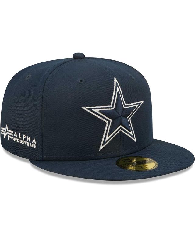 Men's New Era x Alpha Industries Navy Dallas Cowboys Alpha 59FIFTY Fitted Hat Product Image