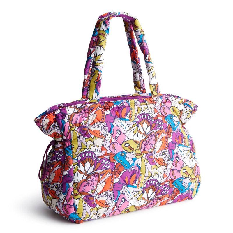 Vera Bradley Knollton Travel Tote Bag Women in Flutter Purple/White Product Image