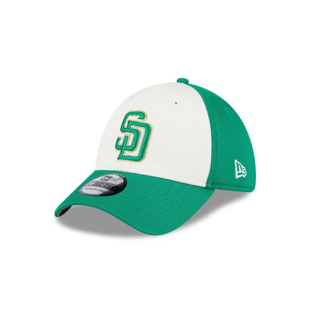 San Diego Padres St. Patrick's Day 2024 39THIRTY Stretch Fit Hat Male Product Image