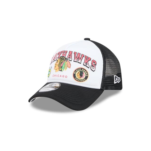 Chicago Blackhawks Sport Classics 9FORTY A-Frame Trucker Hat Male Product Image