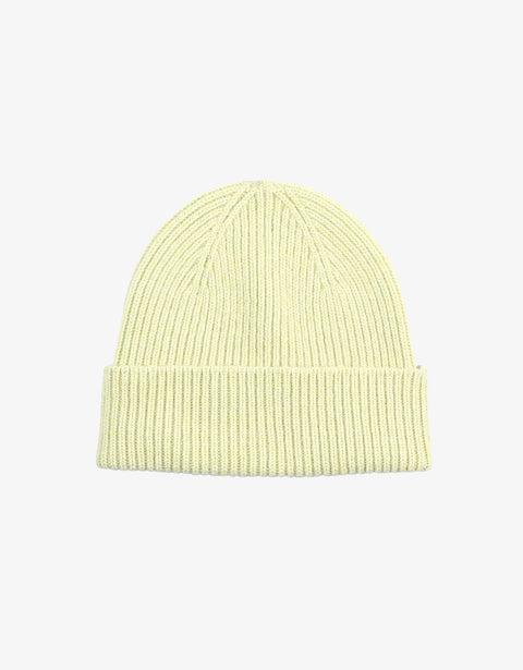 Merino Wool Beanie - Soft Yellow Product Image