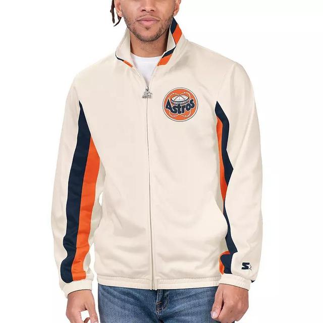 Mens Starter Cream Houston Astros Rebound Cooperstown Collection Full-Zip Track Jacket Product Image