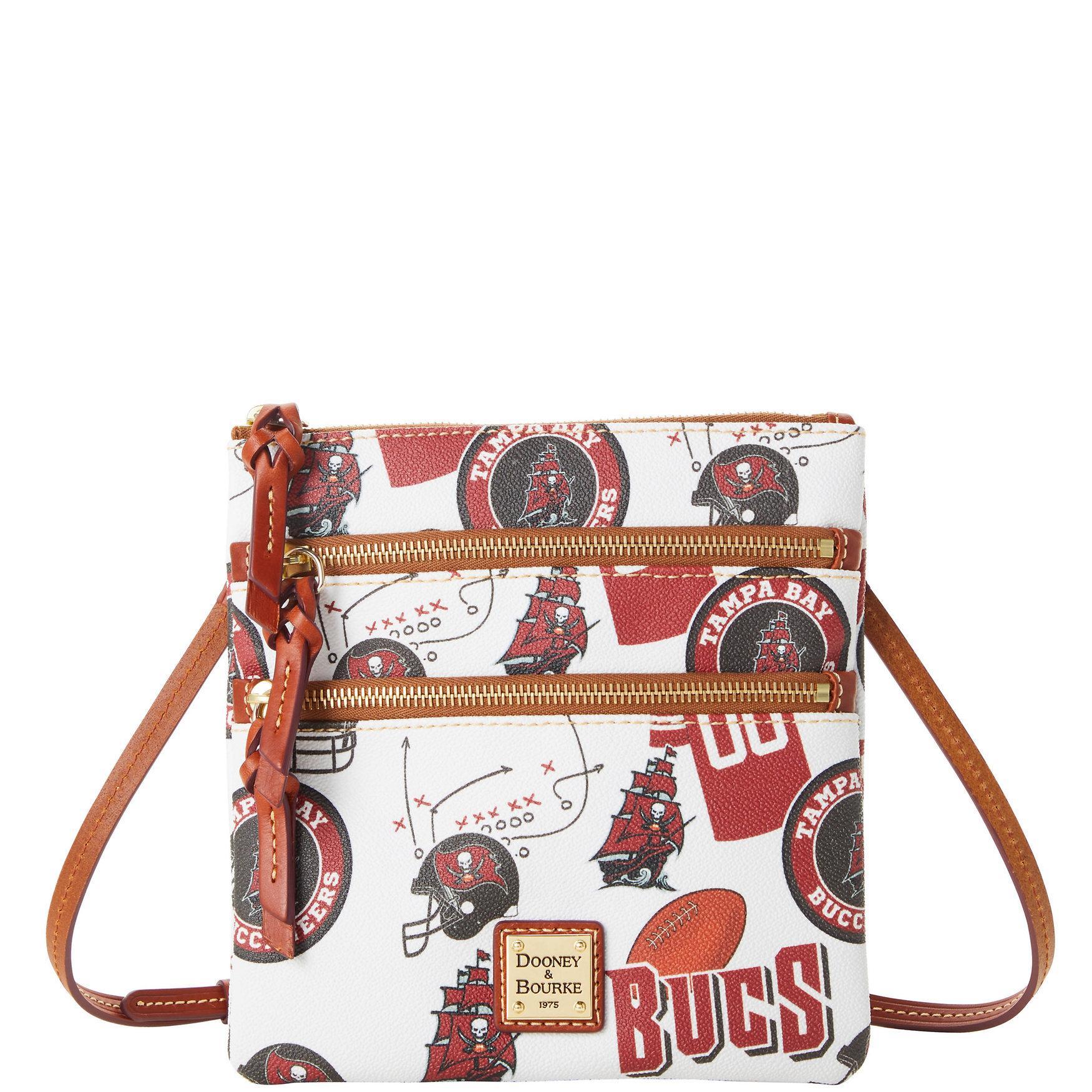 Womens Dooney & Bourke Tampa Bay Buccaneers Triple-Zip Crossbody Purse Product Image