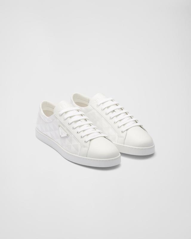 Leather and Re-Nylon sneakers Product Image