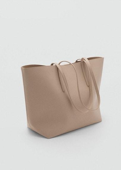 MANGO - Pebbled effect shopper bag - One size - Women Product Image