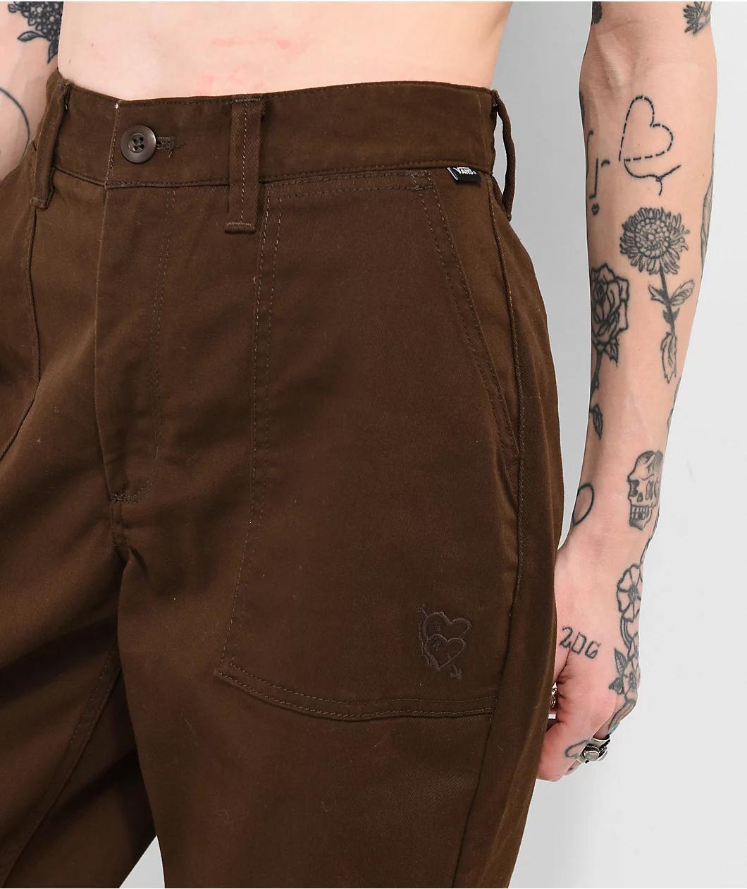 Vans x Karina Rozunko Brown Skate Pants Product Image