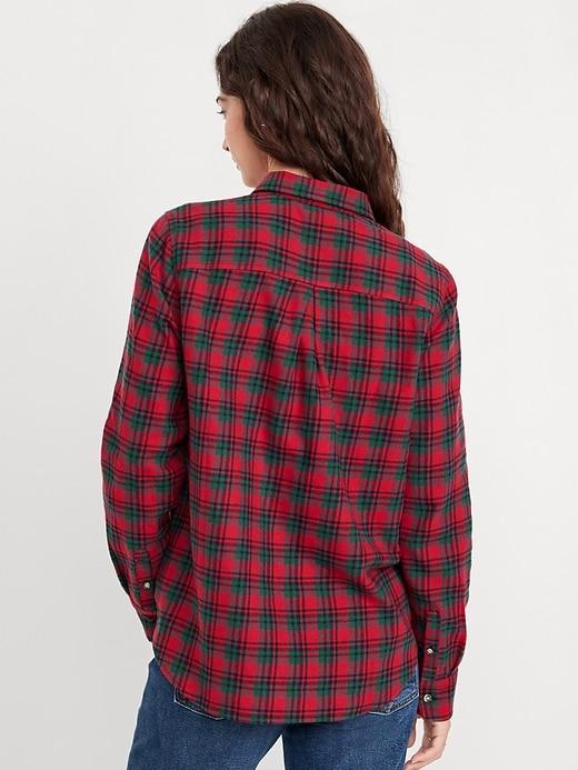 Classic Flannel Button-Down Shirt Product Image