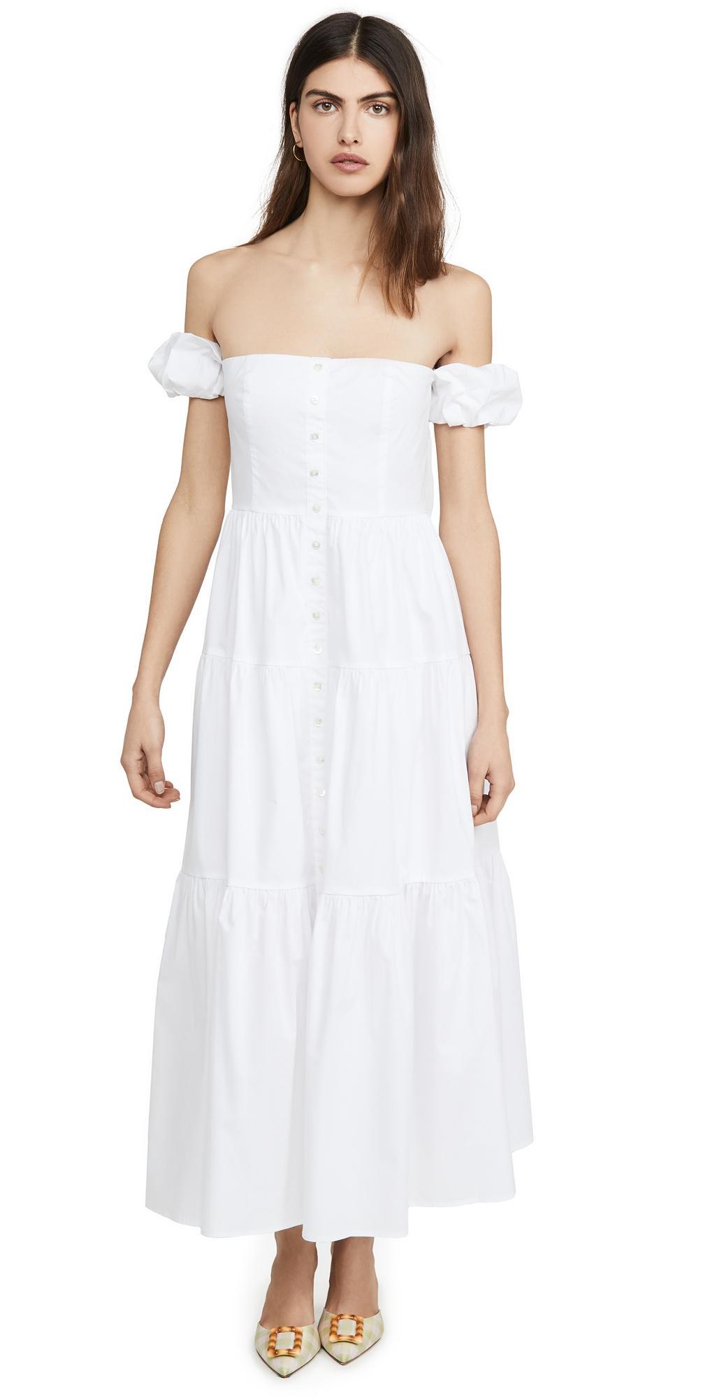 Womens Elio Puff-Sleeve Prairie Dress Product Image