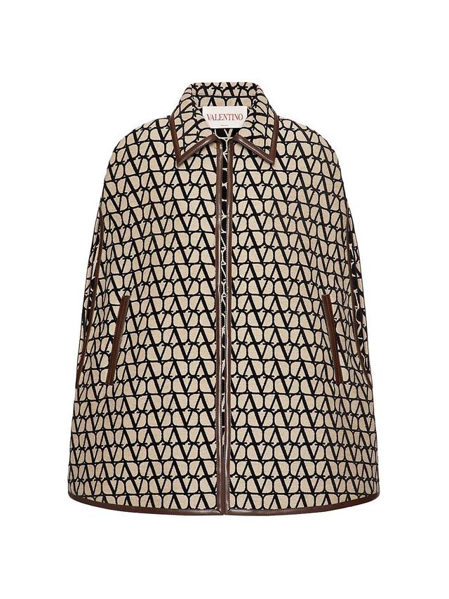 Jacquard Logo Cape Coat Product Image