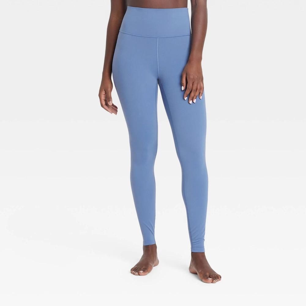 Womens Everyday Soft Ultra High-Rise Leggings - All In Motion Blue XL Long Product Image